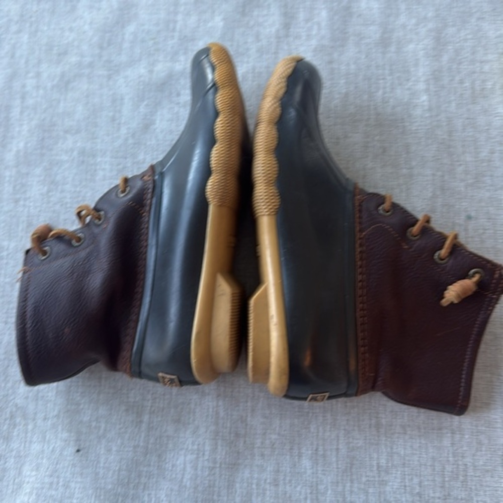 Sperry Saltwater Leather Rubber Waterproof Water Resistant Snow Rain Women’s 7.5 - Picture 6 of 11